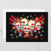Dia de los Muertos 12x18 Einladung (Vorne/Hinten)