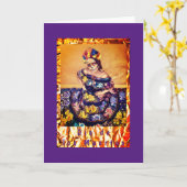 Dia de los Muertos, 5" x 7" Faltkarte Karte (Gelbe Blume)