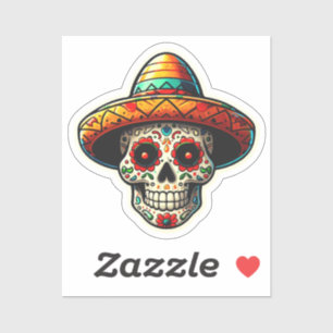 Dia de los Muertos 7 Aufkleber