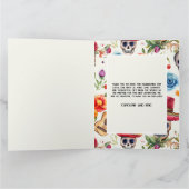 Dia De Los Muertos Alebrije Bears Papado Picado Dankeskarte (Innenseite)