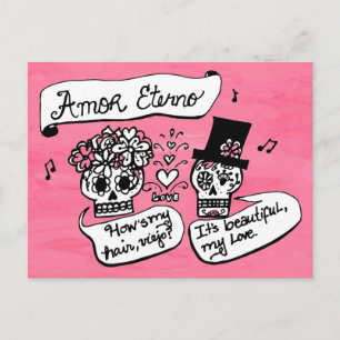 Dia de los Muertos, Amor Eterno Postkarte