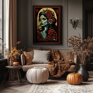 Dia de Los Muertos Art - Vintages Halloween Poster