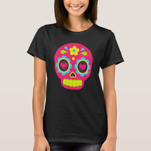 Dia De Los Muertos Baby Sugar Skull Kids Toddler B T-Shirt (Vorderseite)