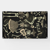 DIA DE LOS MUERTOS Banner MIT GROMMETEN (Horizontal)