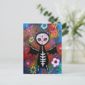 Dia de los Muertos Bat von den Gefangenen Postkarte (Stehend Vorderseite)