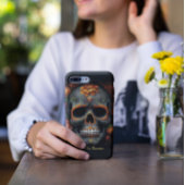 Dia de los Muertos bemalt Schädel anpassbar Case-Mate iPhone Hülle