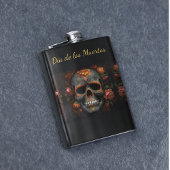 Dia de los Muertos bemalt Schädel anpassbar Flachmann