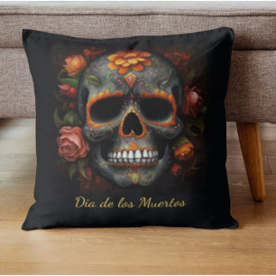 Dia de los Muertos bemalt Schädel anpassbar Kissen