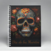 Dia de los Muertos bemalt Schädel anpassbar Notizblock