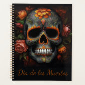 Dia de los Muertos bemalt Schädel anpassbar Planer (Vorderseite)