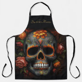 Dia de los Muertos bemalt Schädel anpassbar Schürze (Vorderseite)