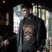 Dia de los Muertos bemalt Schädel Blume calavera T-Shirt