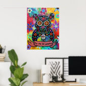 Dia de los Muertos Bulldog Dog Poster (Heimbüro)