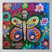 Dia de los Muertos Butterfly Poster (Vorne)
