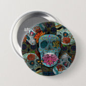 Dia De Los Muertos Button (Vorne & Hinten)