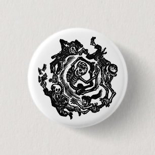 Dia de los muertos Button