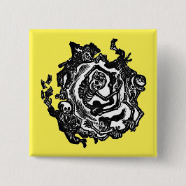Dia de los muertos Button