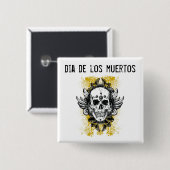 Dia de los muertos Button (Vorne & Hinten)