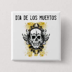 Dia de los muertos Button