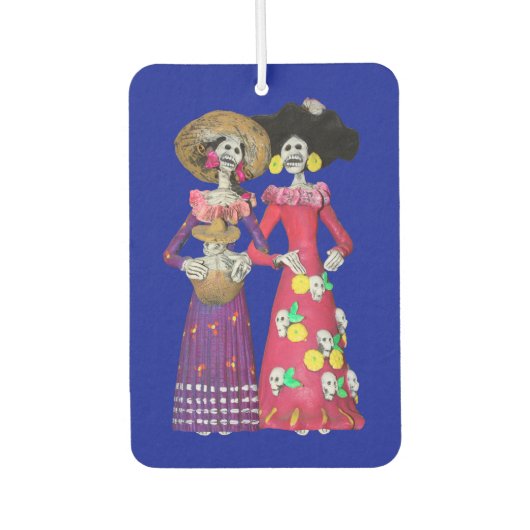 Dia De Los Muertos Calavera Amigas Autolufterfrischer (Vorderseite)