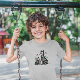 Día de los Muertos Cat & Dog Skeleton Tri-Blend Shirt