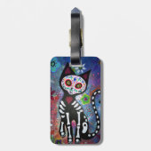 Dia de Los Muertos Cat EL Gato Gepäckanhänger (Rückseite vertikal)