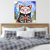 Dia De Los Muertos Cat Leinwanddruck (Insitu (Schlafzimmer))