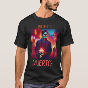 Dia de los Muertos Catrin con Calavera T-Shirt