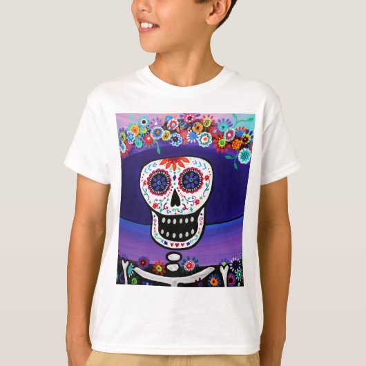 Dia de Los Muertos Catrina durch Prisarts T-Shirt (Vorderseite)