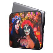 Dia de Los Muertos Catrinas 1718 Laptopschutzhülle (Vorderseite Links)
