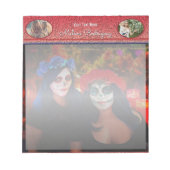 Dia de Los Muertos Catrinas 1718 Notizblock (Vorderseite)