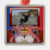 Dia de Los Muertos Catrinas 1718 Ornament Aus Metall (Vorne)