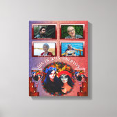 Dia de Los Muertos Catrinas Family Altar 1718 Art Leinwanddruck (Vorderseite)