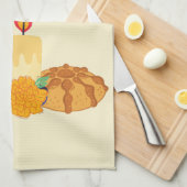 Dia De Los Muertos Celebration Geschirrtuch (Viertel Falte)