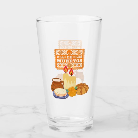 Dia De Los Muertos Celebration Glas (Vorderseite)