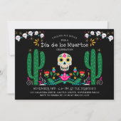 Dia de los Muertos Celebration Mexico Thema Einladung (Vorderseite)