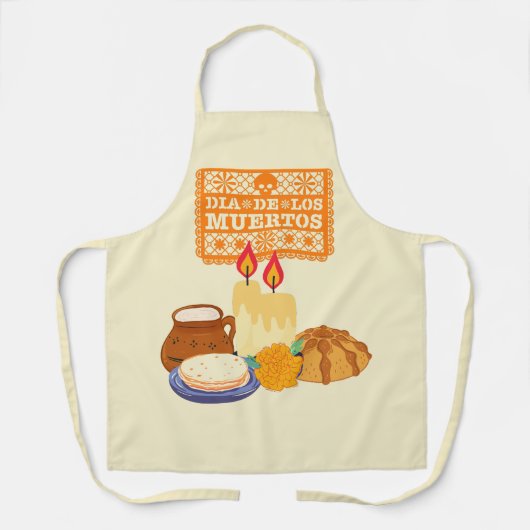 Dia De Los Muertos Celebration Schürze (Vorderseite)