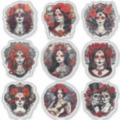 Dia de los Muertos Celebration Sticker Set (Vorderseite)