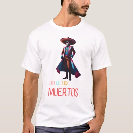Dia de los Muertos Charro T-Shirt (Vorderseite)