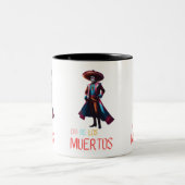 Dia de los Muertos Charro Zweifarbige Tasse (Mittel)
