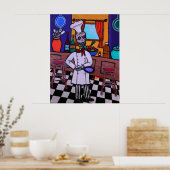 Dia de los Muertos Chief Poster (Küche)