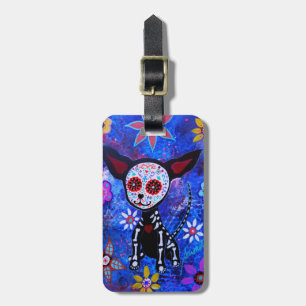 Dia de Los Muertos Chihuahua Gepäckanhänger
