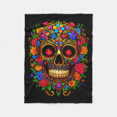 Dia De Los Muertos Costume Day Of The Dead Sugar S Fleecedecke (Vorderseite)