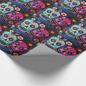 Dia de Los Muertos Couple Geschenkpapier (Ecke)