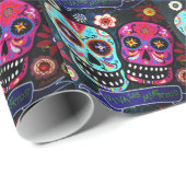 Dia de Los Muertos Couple Geschenkpapier (Rolleneckpunkt)