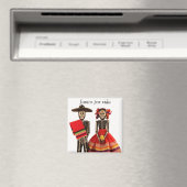 Dia de los Muertos Couple Magnet (In Situ (Geschirrspüler))