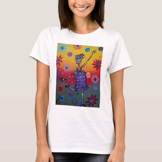 DIA DE LOS MUERTOS DANCING QUEEN T-Shirt (Vorderseite)