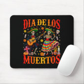 Dia De Los Muertos Dancing Skeletons Guitar Day Of Mousepad (Mit Mouse)