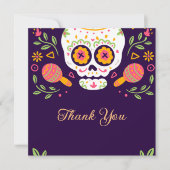 Dia De Los Muertos Dankeskarte (Vorderseite)