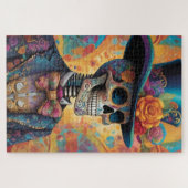 Dia de los Muertos Dapper Skeleton Puzzle (Horizontal)